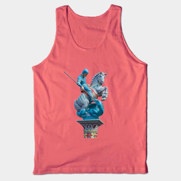 St. George the Dragon Slayer Tank Top by Enzwell